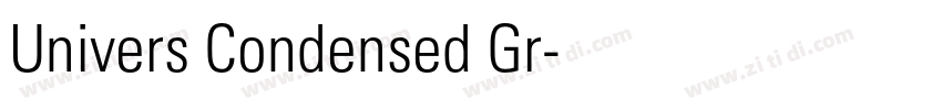 Univers Condensed Gr字体转换